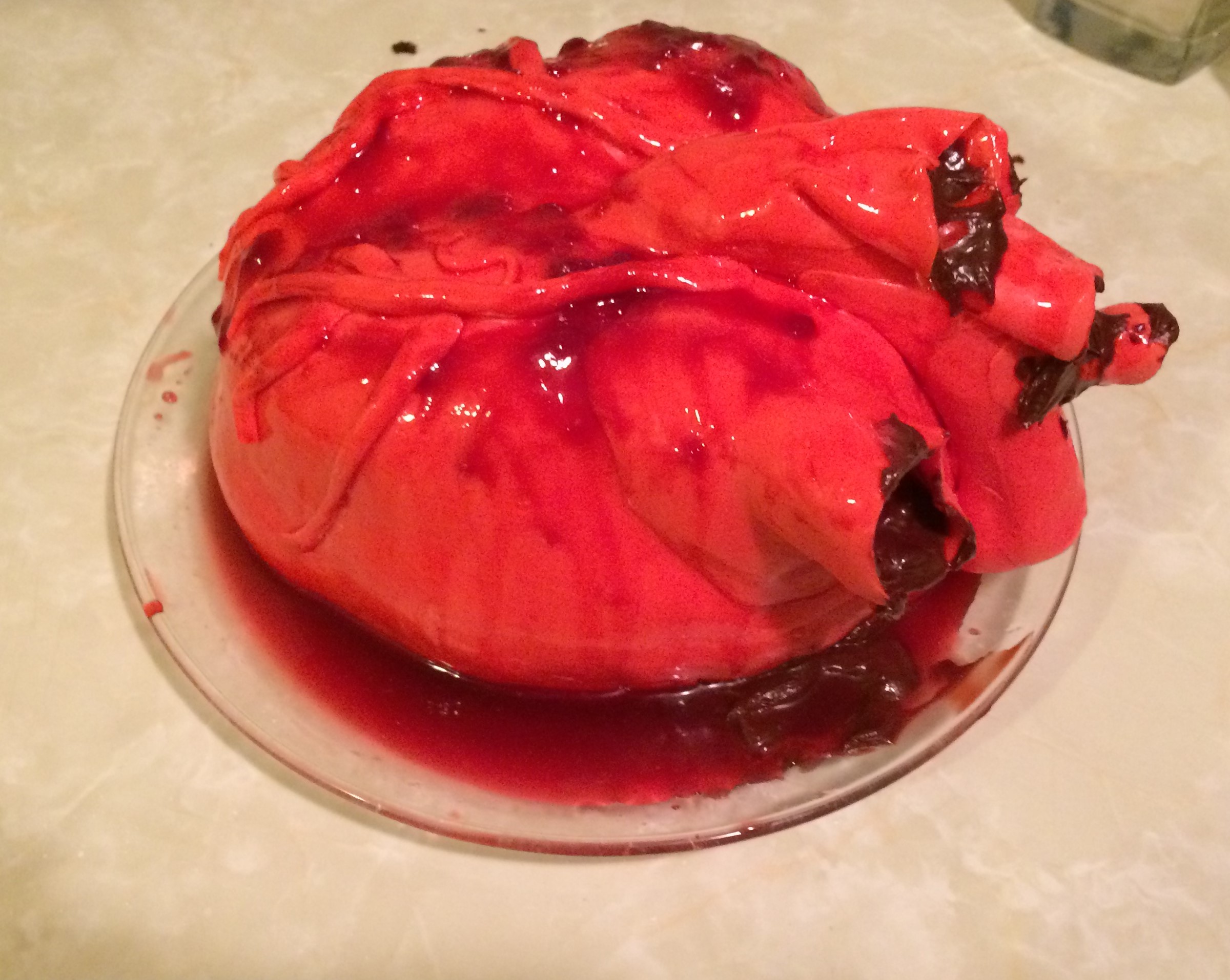 Human Heart Cake back view